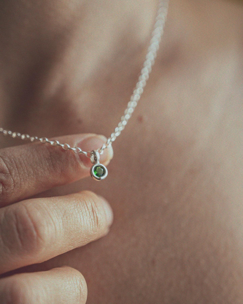 Collar Donatella • Cristal • Plata 925