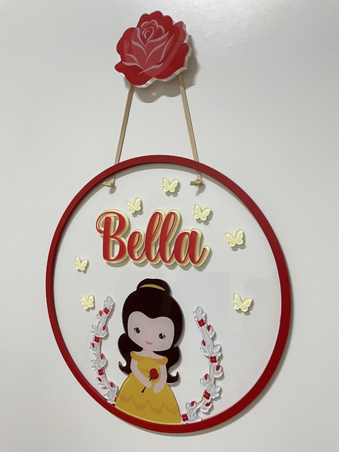 Porta Maternidade acrílico - princesa