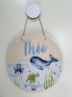Porta Maternidade - fundo do mar - Quadros - Porta maternidade - Frases Decorativas - Presentes | Sweet Decor