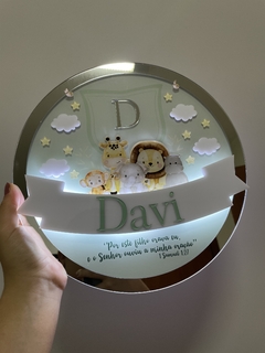 Led Safari arco - Personalize como quiser - Quadros - Porta maternidade - Frases Decorativas - Presentes | Sweet Decor