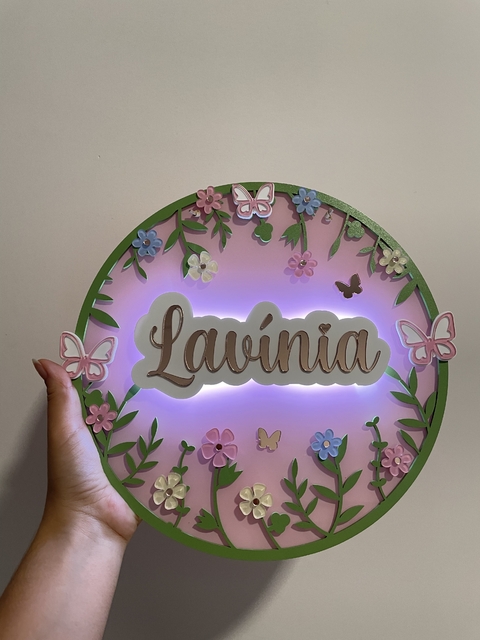 Led floral - Personalize como quiser