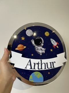 Led astronauta 2 - Personalize como quiser - Quadros - Porta maternidade - Frases Decorativas - Presentes | Sweet Decor