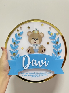 Led urso príncipe 2- Personalize como quiser - Quadros - Porta maternidade - Frases Decorativas - Presentes | Sweet Decor