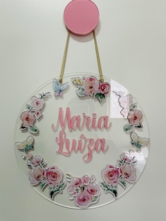 Porta maternidade - floral 3 na internet