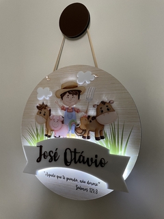Led fazendinha - Personalize como quiser - Quadros - Porta maternidade - Frases Decorativas - Presentes | Sweet Decor