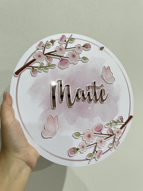 Porta Maternidade - flores