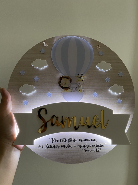 Led safari + balão - Personalize como quiser
