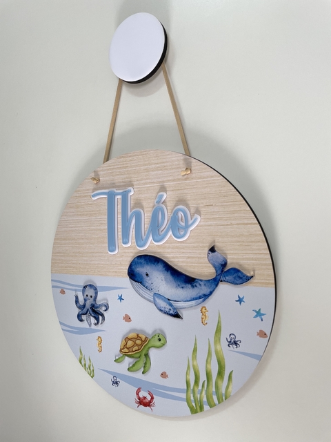 Porta Maternidade - fundo do mar