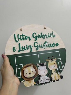 Porta Maternidade - safari futebol - comprar online
