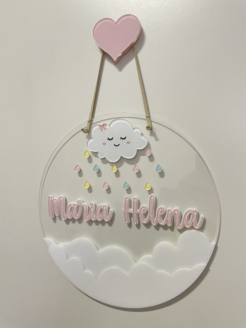 Porta maternidade - chuva de bençãos