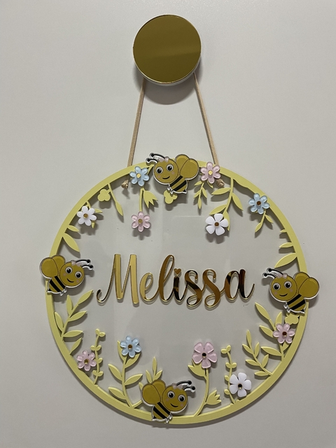 Porta Maternidade - abelhinha