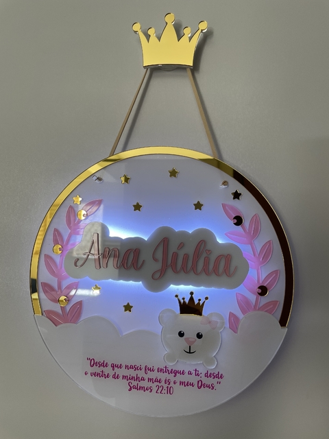 Led urso feminino - Personalize como quiser