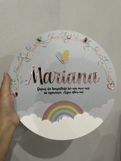 Porta Maternidade - arco-íris