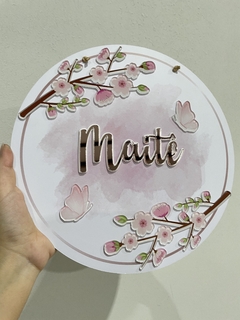 Porta Maternidade - flores na internet