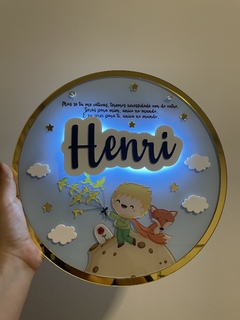 Led pequeno príncipe - Personalize como quiser - Quadros - Porta maternidade - Frases Decorativas - Presentes | Sweet Decor