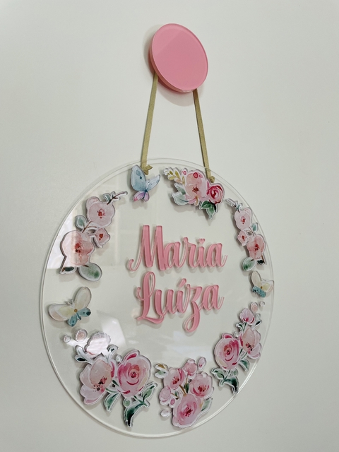 Porta maternidade - floral 3