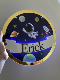 Led astronauta - Personalize como quiser na internet