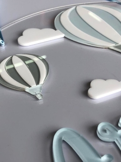 Porta Maternidade - Nuvens + Balões - Quadros - Porta maternidade - Frases Decorativas - Presentes | Sweet Decor