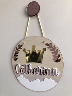 Porta Maternidade - Coroa - Quadros - Porta maternidade - Frases Decorativas - Presentes | Sweet Decor