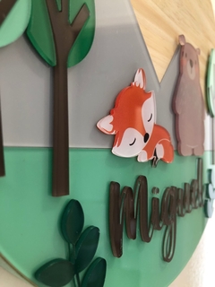 Porta Maternidade - Raposa + Urso - comprar online