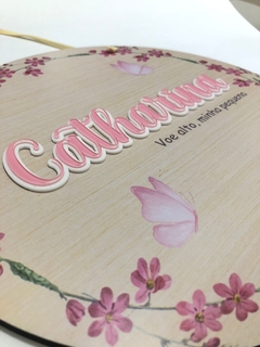 Porta Maternidade - Floral 2 - Quadros - Porta maternidade - Frases Decorativas - Presentes | Sweet Decor