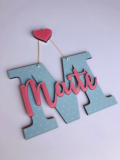 Porta Maternidade - Inicial + Nome