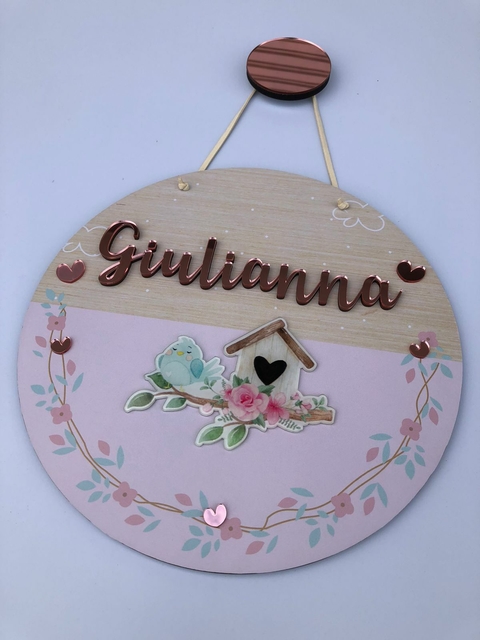 Porta Maternidade - Jardim - Pássaros