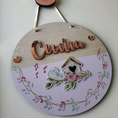 Kit Pássaros - PERSONALIZE COMO QUISER - Quadros - Porta maternidade - Frases Decorativas - Presentes | Sweet Decor