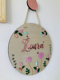 Kit Floral - PERSONALIZE COMO QUISER - Quadros - Porta maternidade - Frases Decorativas - Presentes | Sweet Decor