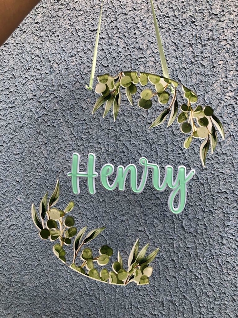 Porta Maternidade - folhagens