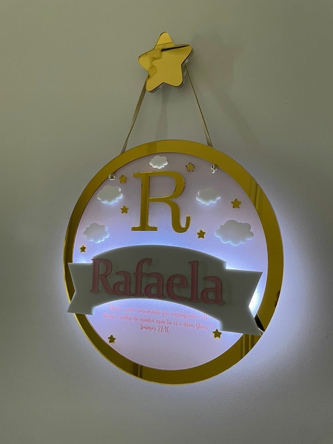 Led Inicial feminino - Personalize como quiser