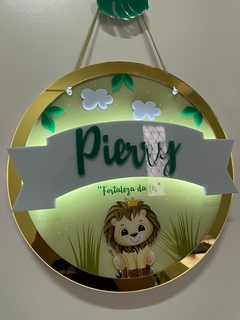 Led leão - Personalize como quiser - Quadros - Porta maternidade - Frases Decorativas - Presentes | Sweet Decor