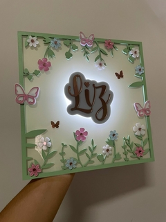 Led floral quadrada - Personalize como quiser na internet