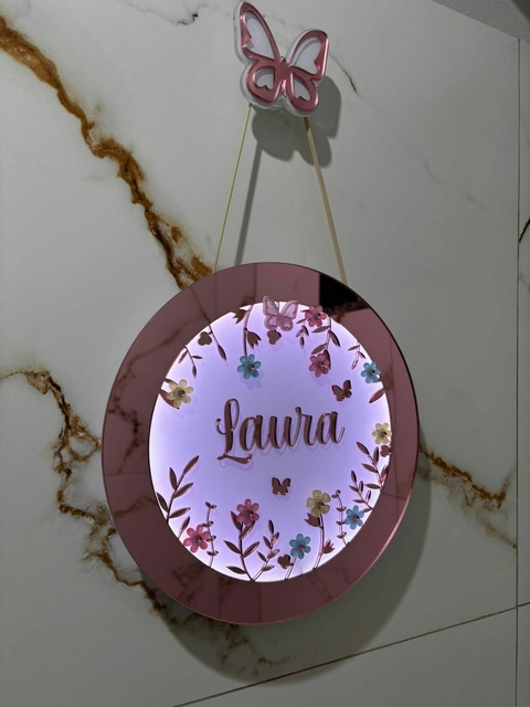 Placa de Led floral - Personalize como quiser - comprar online
