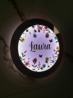 Placa de Led floral - Personalize como quiser na internet