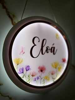 Placa de Led floral 2 - Personalize como quiser na internet