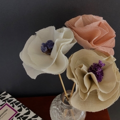 Flores de tela