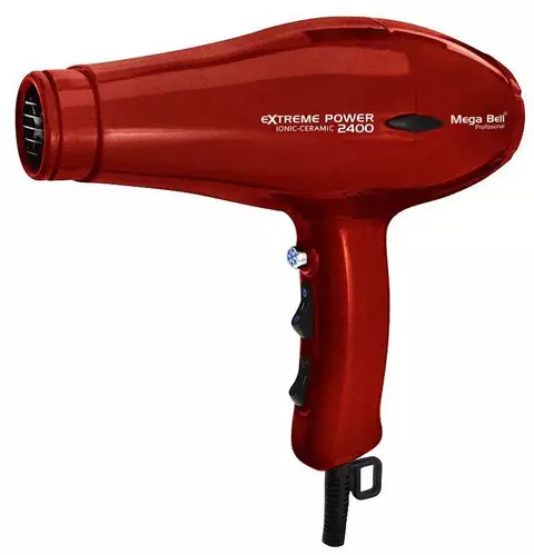 SECADOR IONIC - CERAMIC EXTREME POWER 2400W VERMELHO MEGA BELL