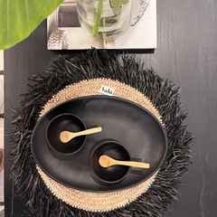 BANDEJA BLACK OVAL