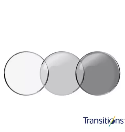 Par de lentes - Transitions + antireflexo Crizal