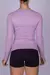 BLUSA MANGA LONGA- Lilas - WEAR FITNESS MODA