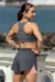 SHORT 2X1 - Cinza/Rose - comprar online
