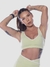 Top Aerobic com Viés Contrastante - Verde Oliva - comprar online