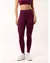 Legging com Cós em V - Dark Plum na internet