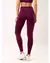 Legging com Cós em V - Dark Plum - WEAR FITNESS MODA