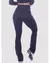 Calça Flare com abertura lateral- Preto - WEAR FITNESS MODA