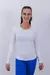 BLUSA MANGA LONGA - Branca