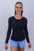 BLUSA MANGA LONGA - Preta