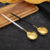 Set x4 Cucharas Largas 21cm Doradas - tienda online