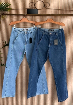 Calça reta bolso faca - comprar online